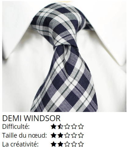 Comment nouer un demi-nœud Windsor - Cravate Prestige