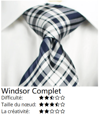 Comment nouer un nœud Windsor complet - Cravate Prestige