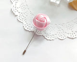 Boutonnière de Mariage Ruban Rose