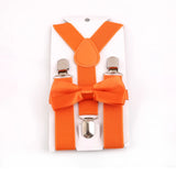 Bretelles et nœud papillon pour enfant orange