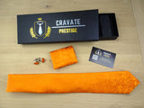 Coffret Cravate Pack Prestige Orange Paisley