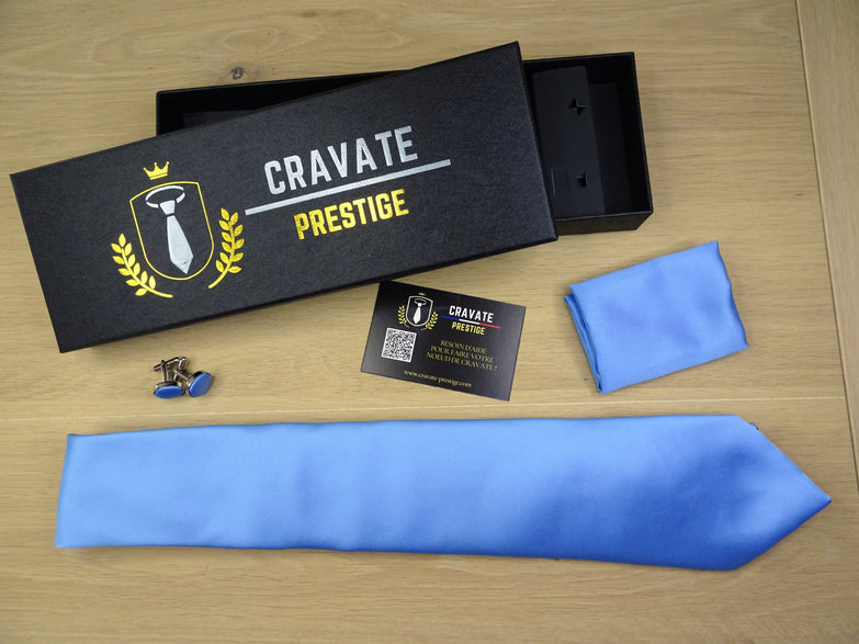 Coffrets Cravate Pack Prestige Bleu Ciel