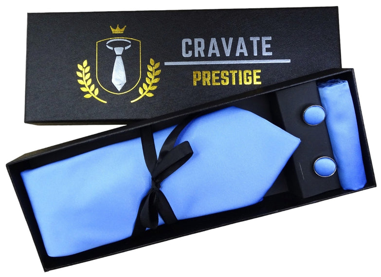 Coffrets Cravate Pack Prestige Bleu Ciel