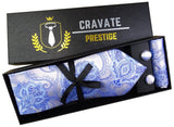 Coffrets Cravate Pack Prestige Bleu Clair Baroque