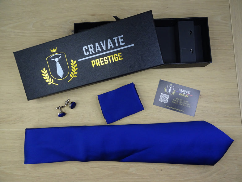 Coffrets Cravate Pack Prestige Bleu Roi