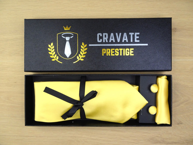Coffrets Cravate Pack Prestige Jaune