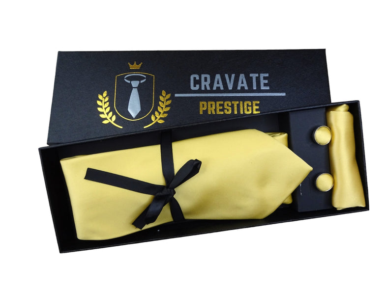 Coffrets Cravate Pack Prestige Jaune