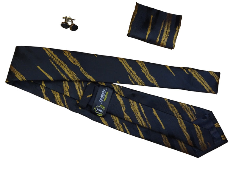 Coffrets Cravate Pack Prestige Noire et Or