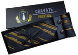 Coffrets Cravate Pack Prestige Noire et Or