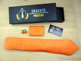 Coffrets Cravate Pack Prestige Orange Moderne