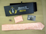 Coffrets Cravate Pack Prestige Rose Pale Paisley