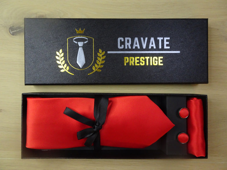 Coffrets Cravate Pack Prestige Rouge