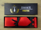 Coffrets Cravate Pack Prestige Rouge