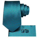 Cravate Bleu Turquoise a Chevrons