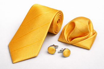 Cravate Jaune Strié