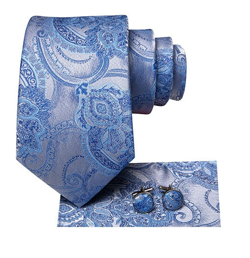 Cravate Pack Prestige Bleu Clair Baroque