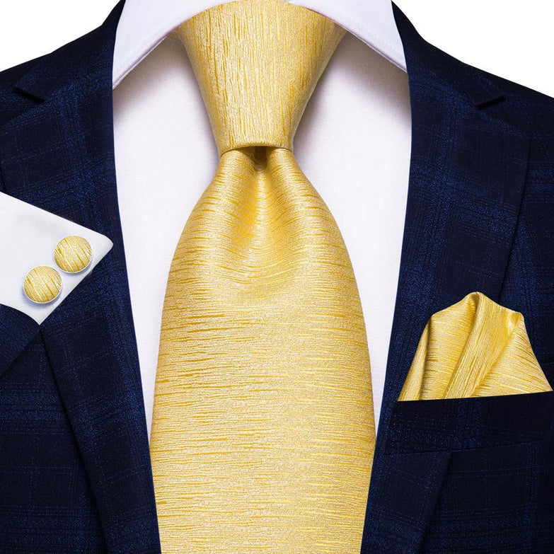 Cravate Pack Prestige Jaune Moderne