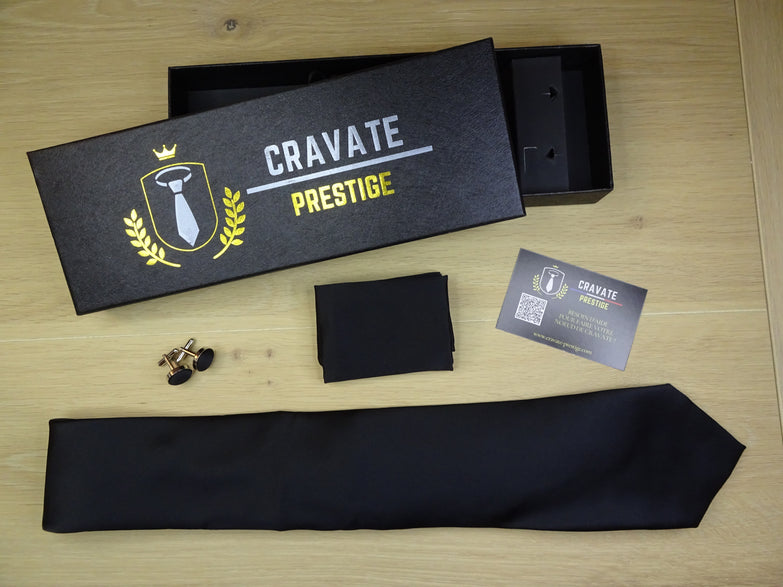 Cravate Pack Prestige Noire