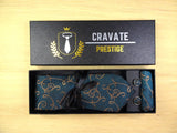 Cravate Pack Prestige Vert et Or Paisley