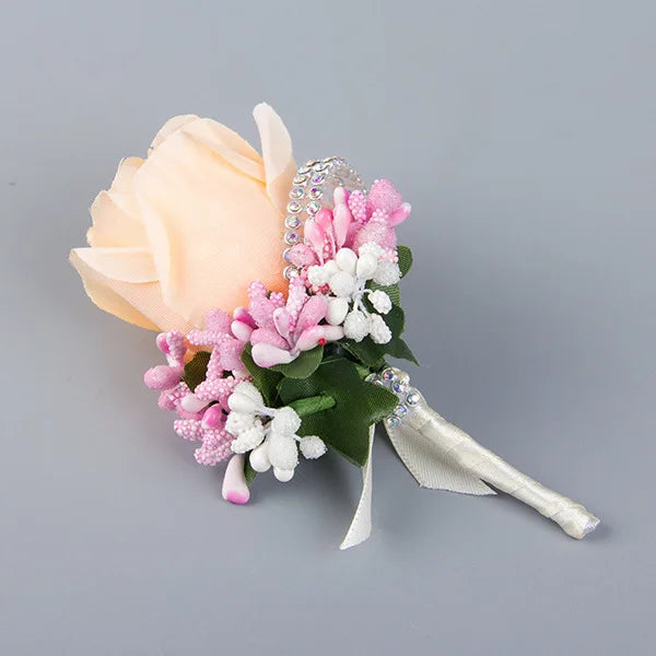 Boutonnière de Mariage Flower Party - Élégance Florale pour Votre Grand Jour