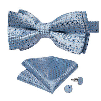 Nœud Papillon Bleu Ciel à Pois