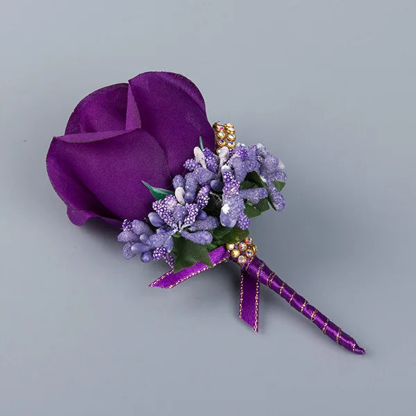 Boutonnière de Mariage Flower Party - Élégance Florale pour Votre Grand Jour