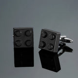 boutons de manchette Lego noir