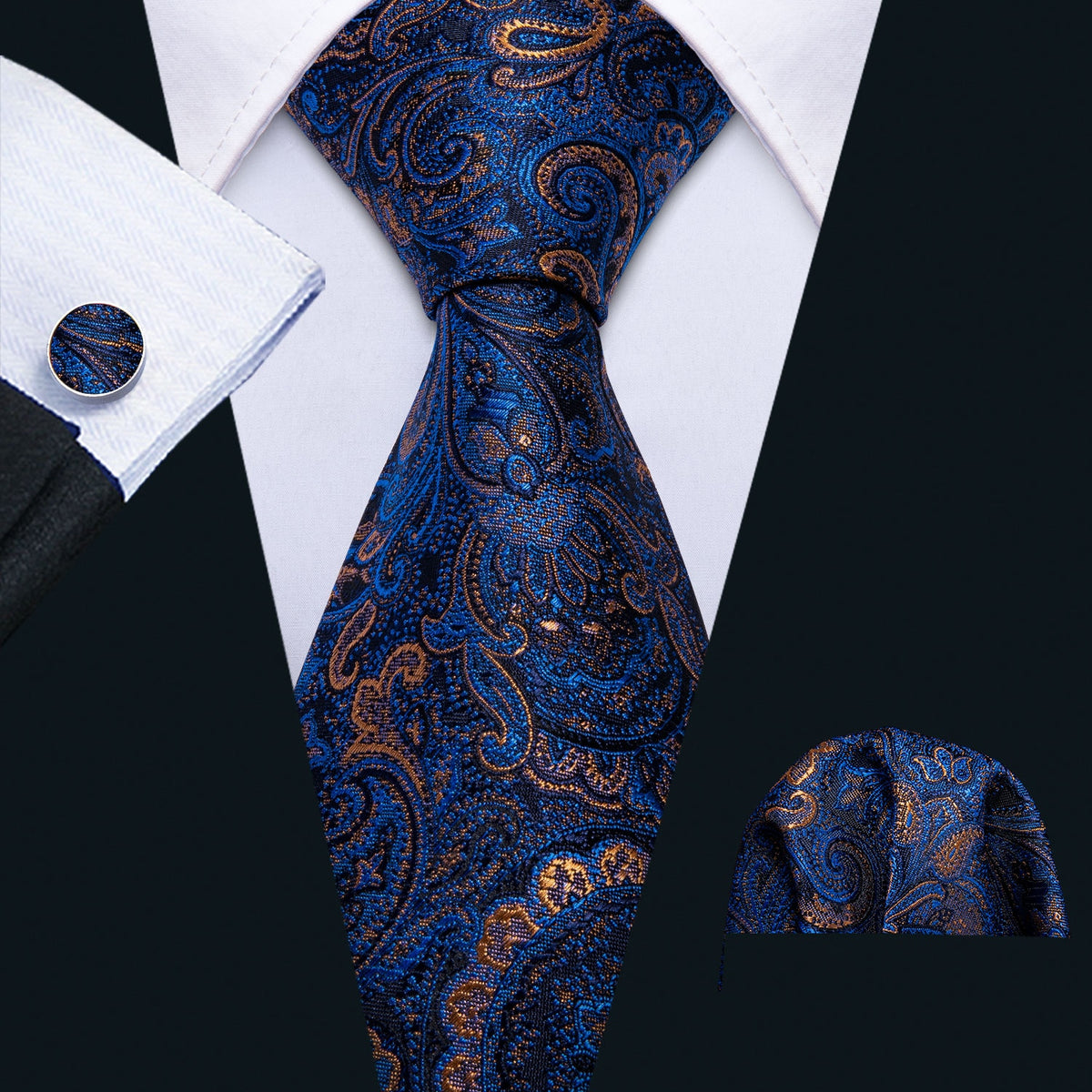Cravate TigerTie Motif Cachemire – 100% Polyester – Longueur 150 Cm, Largeur 8 Cm – Coupe Classique