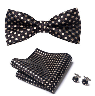 Nœud Papillon Noir à Pois