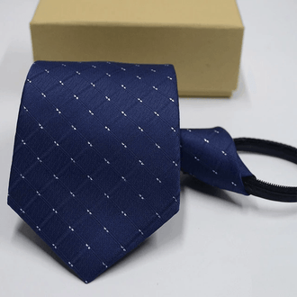 Cravates Pré-nouées Bleu à Carreaux - Cravate Prestige