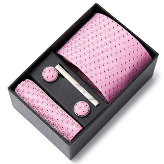 Cravate Rose Moucheté