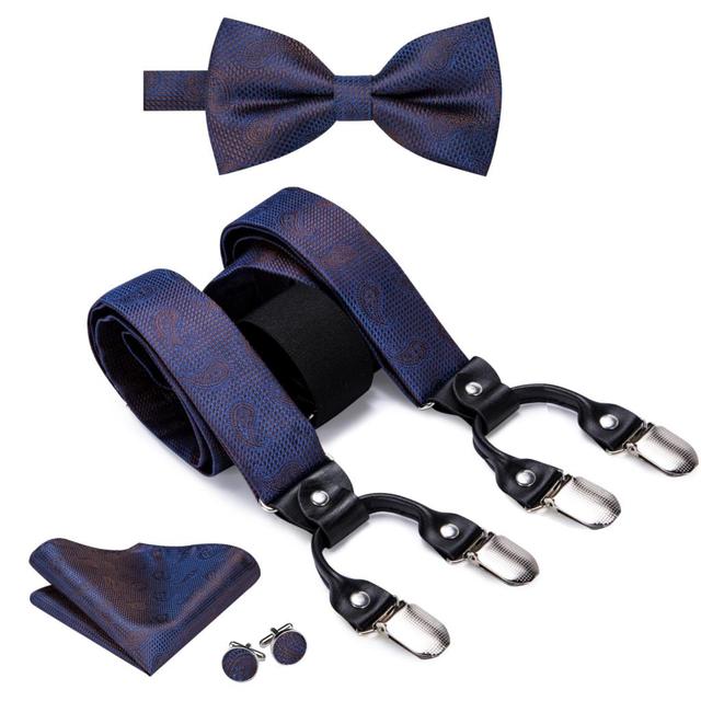 Set Bretelles et Nœud Papillon Orange : Luxe et Style Italien Set Bretelles et Nœud Papillon Orange : Luxe et Style Italien