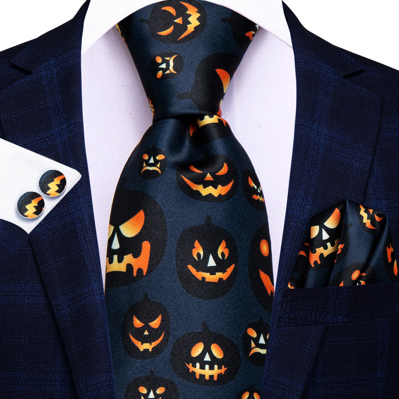 Cravate Halloween Citrouille