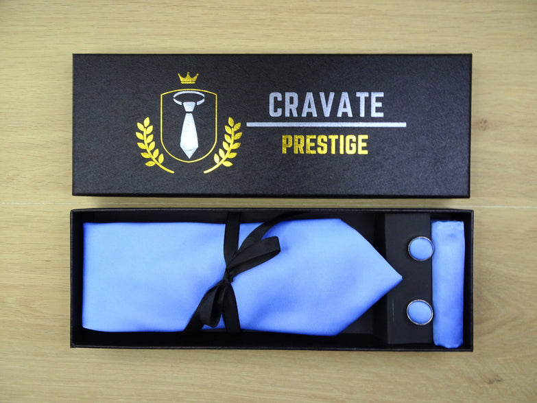 Coffrets Cravate Pack Prestige Bleu Ciel 