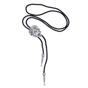 Cravate Bolo Tête de Lion Argent 3