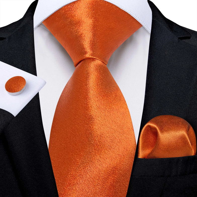 Cravate Cuivre Satiné