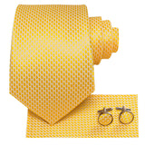 Cravate Jaune Nid d'abeille