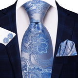 Cravate Pack Prestige Bleu Clair Baroque