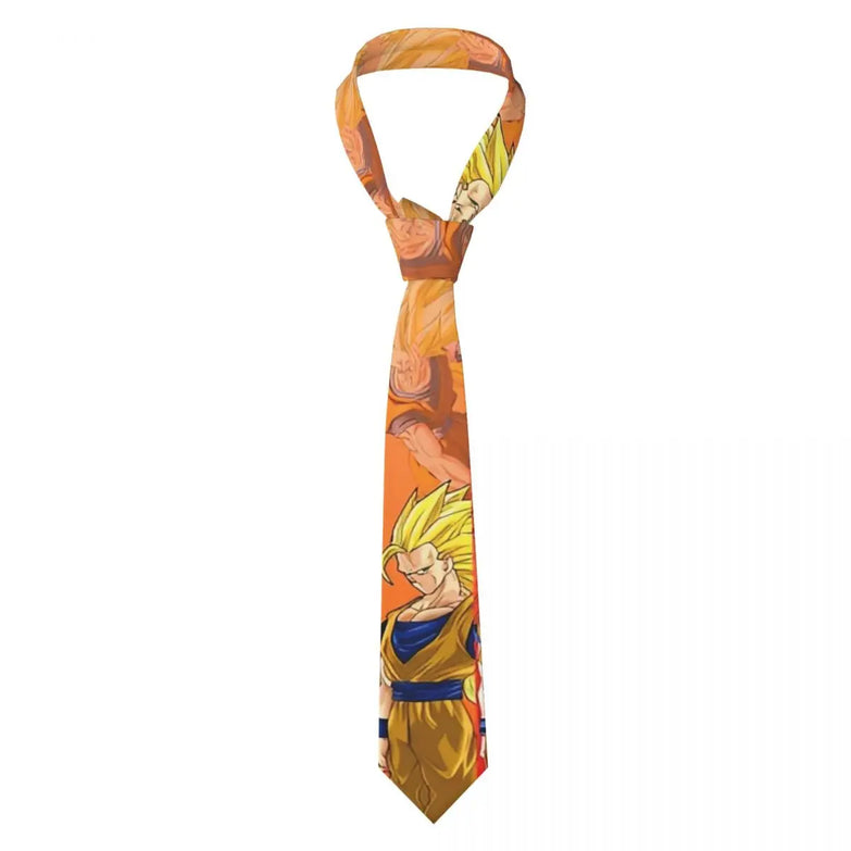 Cravate Son Goku Super Saiyan 3 Jaune