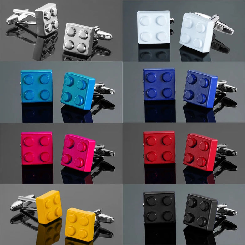 boutons de manchette Lego