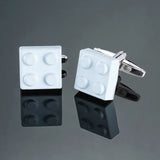 boutons de manchette Lego blanc