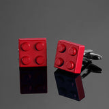 boutons de manchette Lego rouge