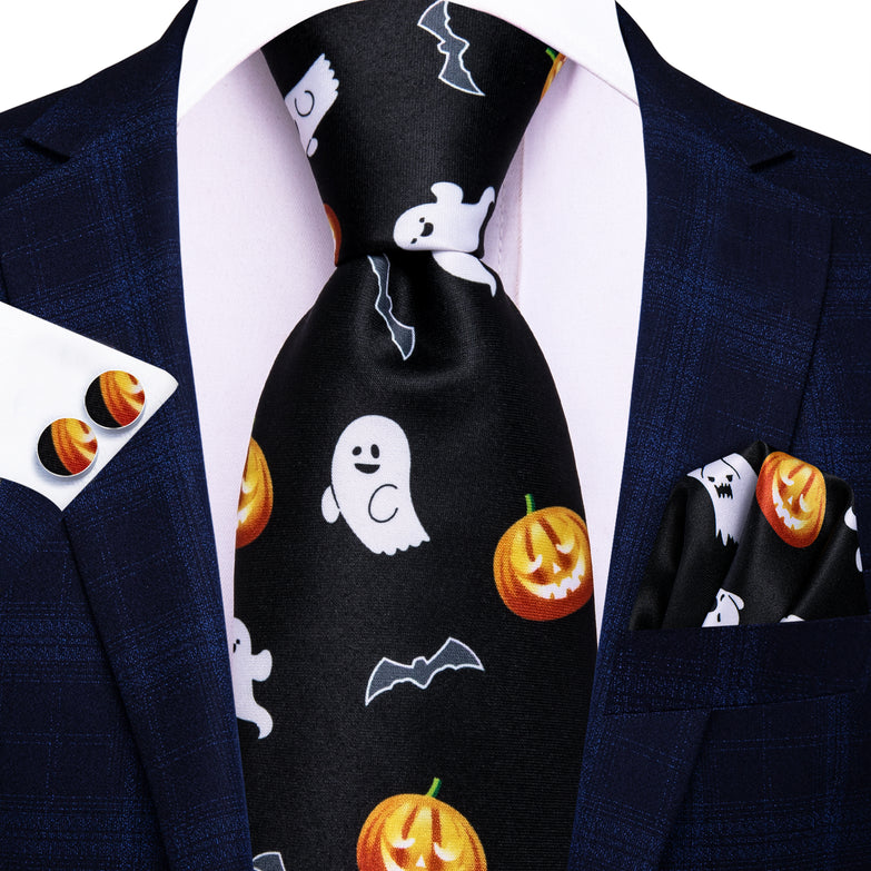 Cravate Halloween Citrouille
