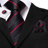 Cravate Rose et Noir Pack Prestige 
