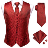 gilet de mariage rouge