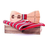 Nœud papillon en Bois Pac-Man Rouge