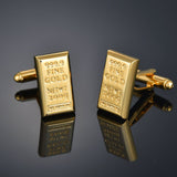 Boutons de Manchette Lingot d'Or