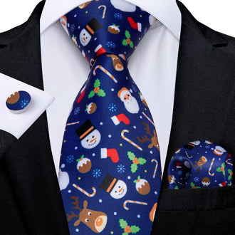 Lot De 3 Cravates De Noël En Soie - Motifs Festifs - Cadeau Personnalisé Pour Les Fêtes