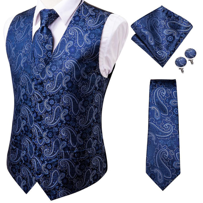 Patterned Wedding Vest