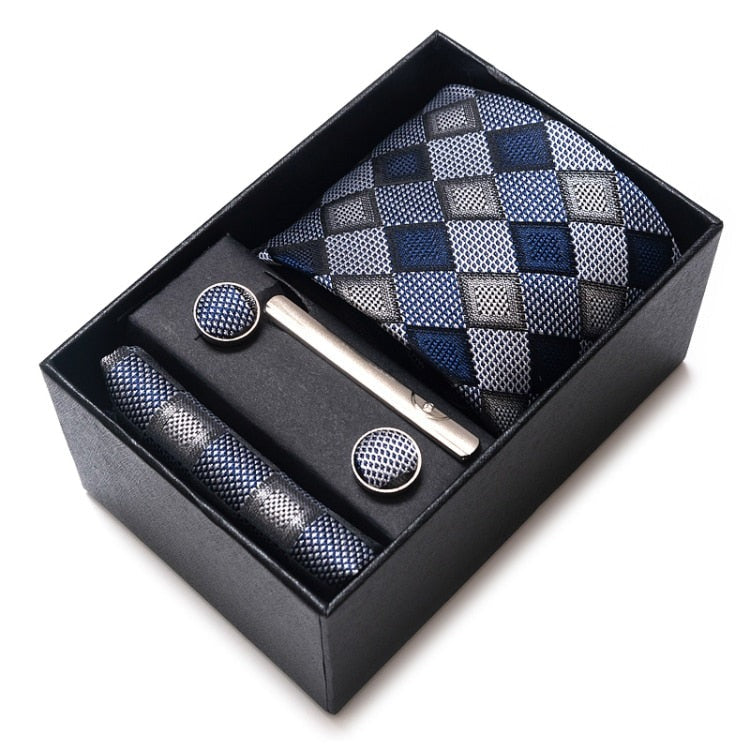 Coffret Cravate Bleu Uni Bill Tornade - Neuf Avec étiquettes - Pour Homme